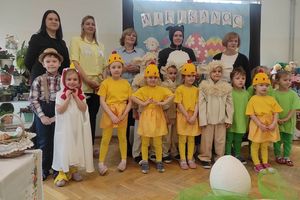 Wielkanocne przedstawienie w Przedszkolu Krasnal w Olecku