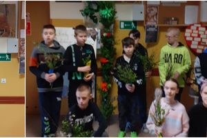 Rekordowa palma wielkanocna uczniów ze szkoły w Gwiździnach