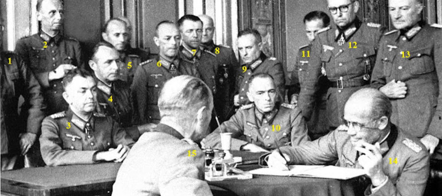 odpisanie odezwy "Ein volk und Wehrmacht" - pod nr 11 gen. Mueller Bulow