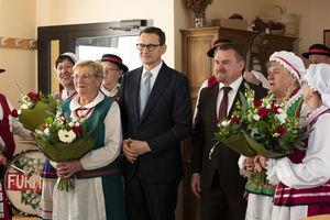 Premier Morawiecki odwiedził Gminę Lidzbark Warmiński