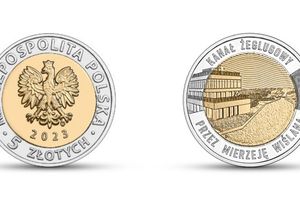 Narodowy Bank Polski wprowadza do obiegu nową monetę okolicznościową. Przekop przez Mierzeję Wiślaną na monecie o nominale 5 zł