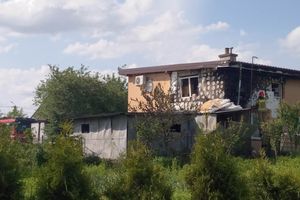 Pożar w Rybnie (pow. działdowski). Jedna osoba została ranna [ZDJĘCIA]