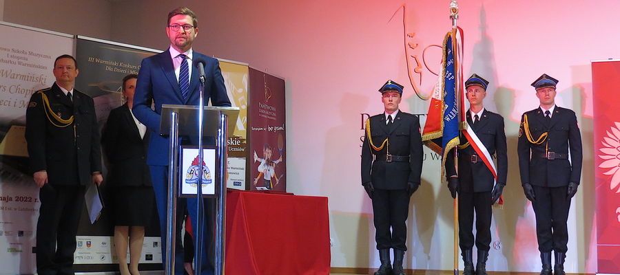 Gościem tegorocznego Powiatowego Dnia Strażaka był Andrzej Śliwka - Podsekretarz Stanu w Ministerstwie Aktywów Państwowych
