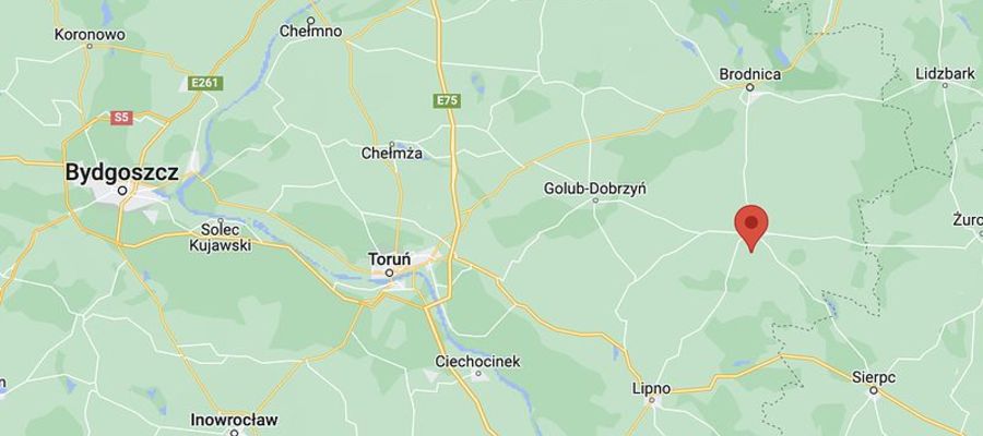 W tym miejscu stracono z radarów "obiekt"? 