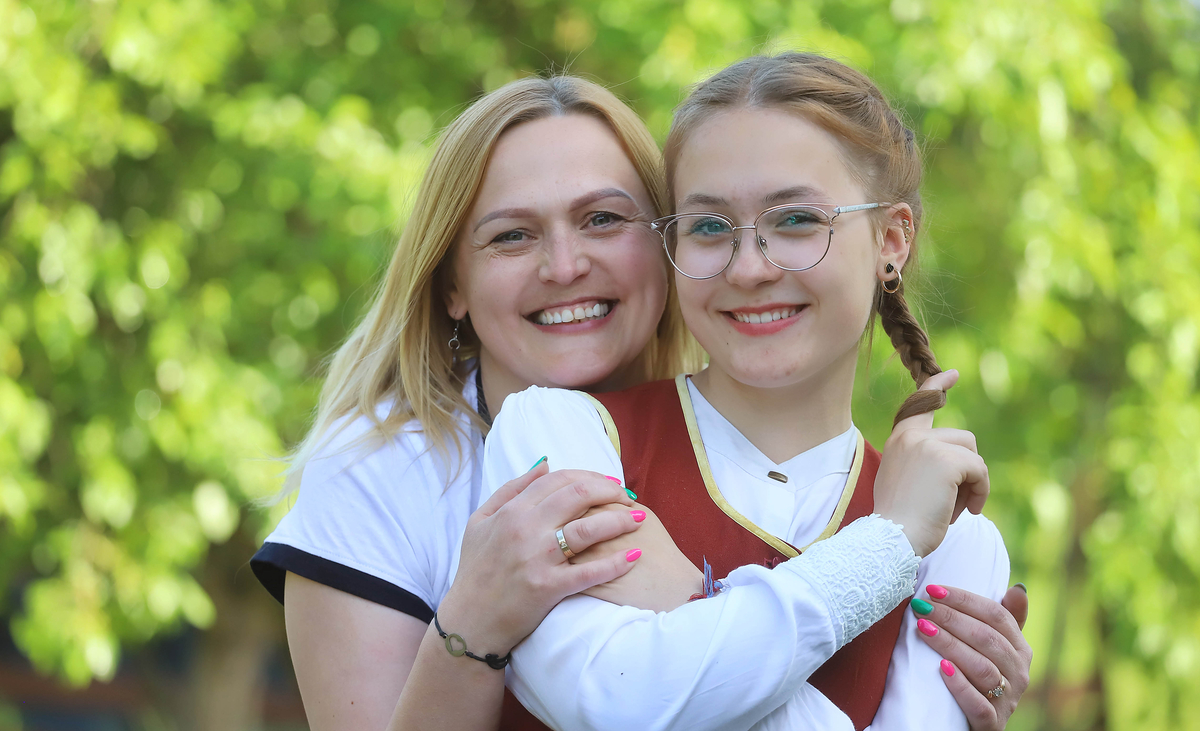 Ania Słowik z mamą Iwoną