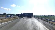 Droga S7: Zderzenie dwóch pojazdów ciężarowych pod Kazimierzowem. Droga jest zablokowana