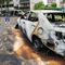 W nocy na olsztyńskich Jarotach spłonęło pięć aut [ZDJĘCIA]