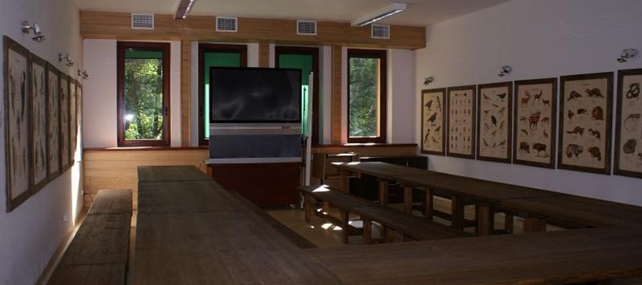 Ośrodek Edukacji Leśnej „Pliszka" mieści się w budynku Nadleśnictwa Pisz