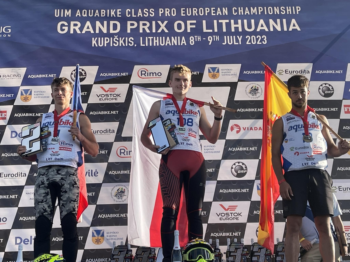 Juliusz Roman na podium ME (Litwa 23)