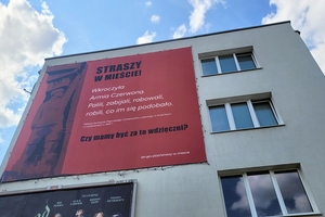 IPN zawiesił w Olsztynie banery o Armii Czerwonej, która ''rabowała'' i ''paliła''
