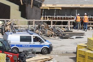 [AKTUALIZACJA] Tragiczny wypadek na budowie Dworca Głównego w Olsztynie. Nie żyje pracownik