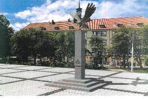 Orzeł Biały stanie na czterometrowym cokole - pomnik na pl. Piłsudskiego