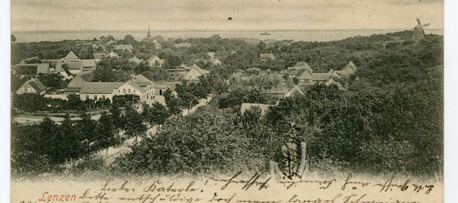 Panorama Łęcza od południa sprzed 1905 roku
