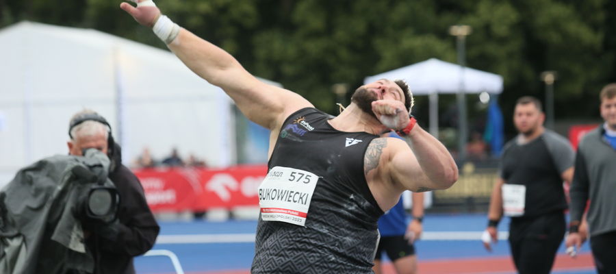 Konrad Bukowiecki podczas lekkoatletycznych mistrzostw Polski w Gorzowie Wielkopolskim