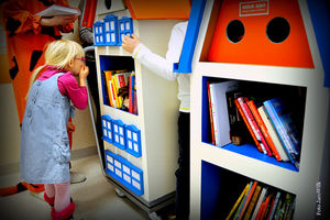 Wędrująca Biblioteka dla pacjentów ze szpitala dziecięcego w Olsztynie 