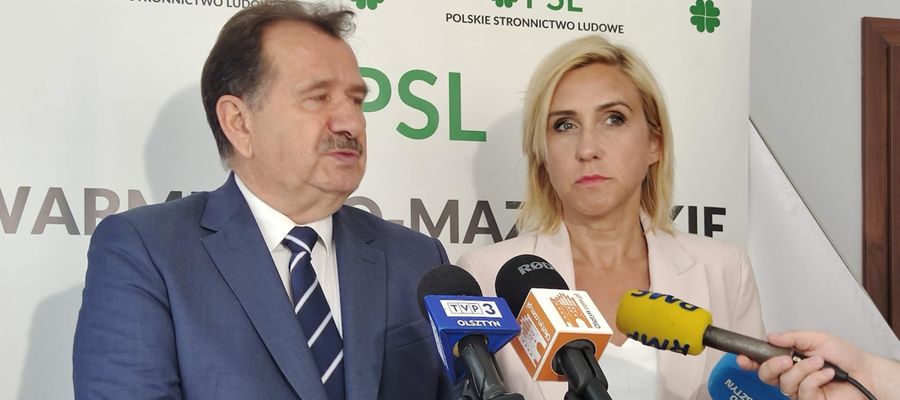 Parlamentarzyści PSL z regionu zwołali konferencję prasową.