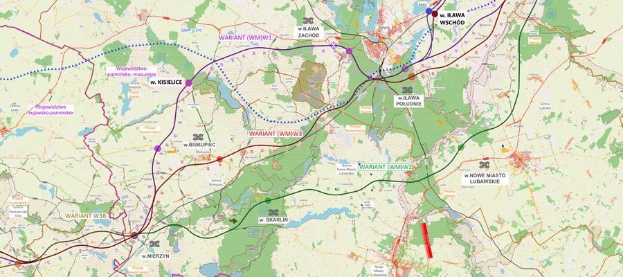 Społecznicy zaproponowali dwa społeczne warianty przebiegu S5 koło Iławy

