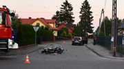 Wypadek w Strzegowie, ranny motocyklista
