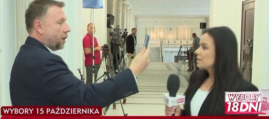 Poseł KO Marcin Kierwiński atakuje dziennikarkę TVP