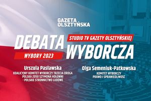Urszula Pasławska - Olga Semeniuk-Patkowska. Debata wyborcza w studio tv Gazety Olsztyńskiej