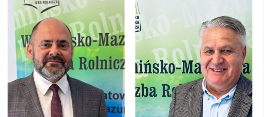 Piotr Miecznikowski - przewodniczący rady i Wojciech Szypulski - delegat rady do Walnego Zgromadzenia W-MIR w Olsztynie