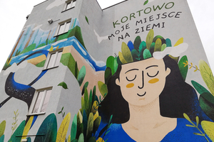 „Kortowo – moje miejsce na ziemi”. Olsztyński kampus ma nowy mural na akademiku.