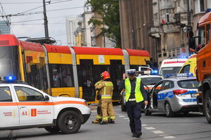  Dwa tramwaje zderzyły się na moście Gdańskim, cztery osoby trafiły do szpitala