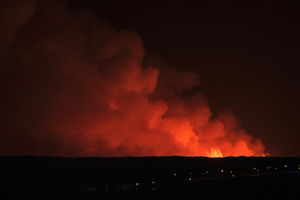 Erupcja wulkanu na Islandii, blisko stolicy