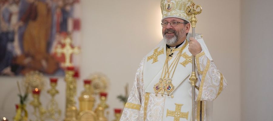 Bp Swiatosław Szewczukj, arcybiskup większy kijowsko-halicki, zwierzchnik Kościoła katolickiego obrządku bizantyjsko-ukraińskiego. 