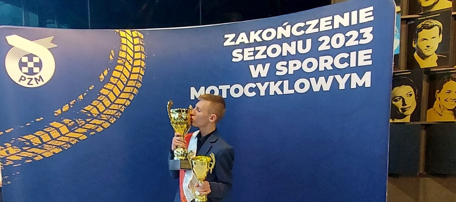 Piotr Szwarczewski - kandydat w plebiscycie sportowym Rozmaitości Ełckich 2023; kategoria: wyścigi motocyklowe