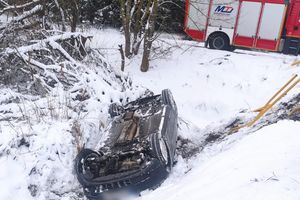 Wypadek na trasie Grabowo - Gołdap