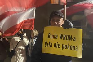 Antyrządowa manifestacja w Elblągu