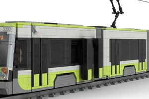 Olsztyńskie tramwaje z klocków LEGO. Motorniczy z Poznania zaskoczył olsztynian 