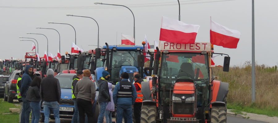 Zdjęcie z protestu rolników w 2020 roku.
