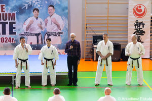 Karatecy na seminarium szkoleniowym w Ełku