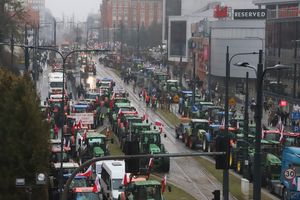 Trwa protest rolników. Centrum Olsztyna sparaliżowane [ZDJĘCIA/VIDEO]