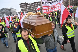 Dramatyczny protest rolników we Wrocławiu [GALERIA]