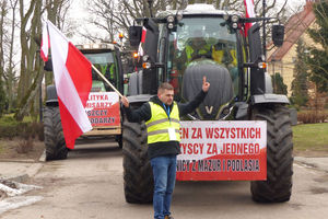 Rolnicy protestowali na ulicach Olecka