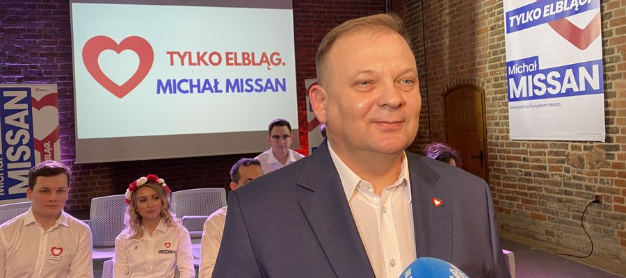 „Tylko Elbląg” to kampanijne hasło Michała Missana, kandydata KO na prezydenta Elbląga