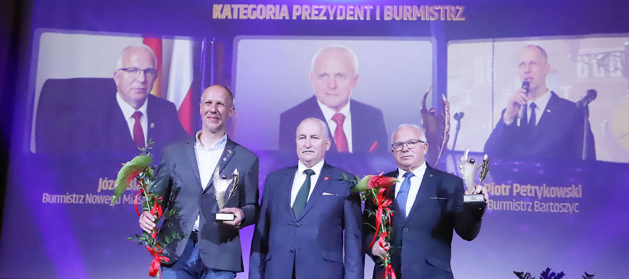 Burmistrz Bartoszyc Piotr Petrykowski w ubiegłym roku zajął trzecie miejsce w województwie