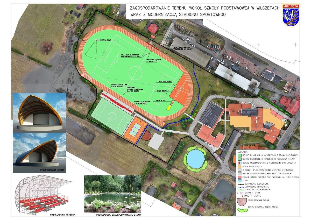 Wstępny projekt modernizacji stadionu sportowego
