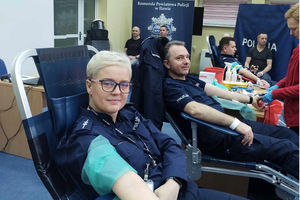 Policyjna akcja oddawania krwi 