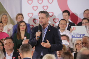 Konwencja Koalicji Obywatelskiej w Olsztynie. Rafał Trzaskowski poparł kandydaturę Roberta Szewczyka