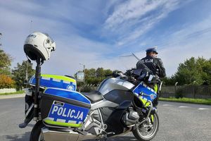 Policyjne motocykle na drogach