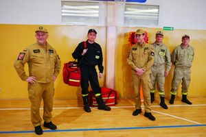 Strażacy wspierali organizację Niebieskich Igrzysk w Rybnie