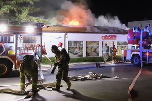 [WIDEO] Pożar sklepu w Olsztynie