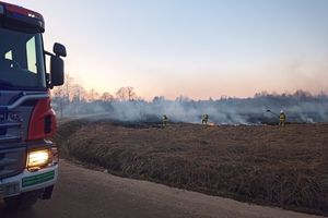 Strażacy na Warmii i Mazurach zbliżają się do 200 interwencji związanych z pożarami traw 