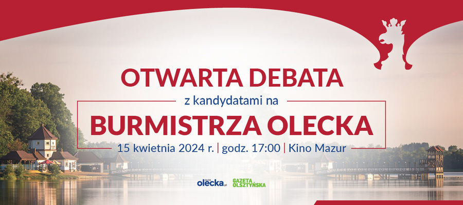 Oglądaj debatę kandydatów na Burmistrza Olecka