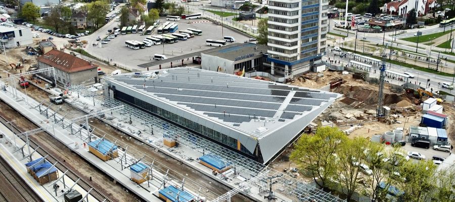 [WIDEO] Nowy Dworzec Główny w Olsztynie. W sierpniu zakończenie robót?