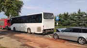 Powiat ostródzki: BMW na prostej drodze uderzyło w autobus